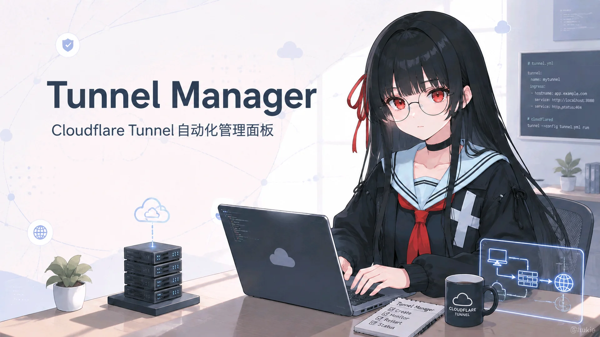 告别手动调 API：我写了一个 Cloudflare Tunnel 可视化管理面板